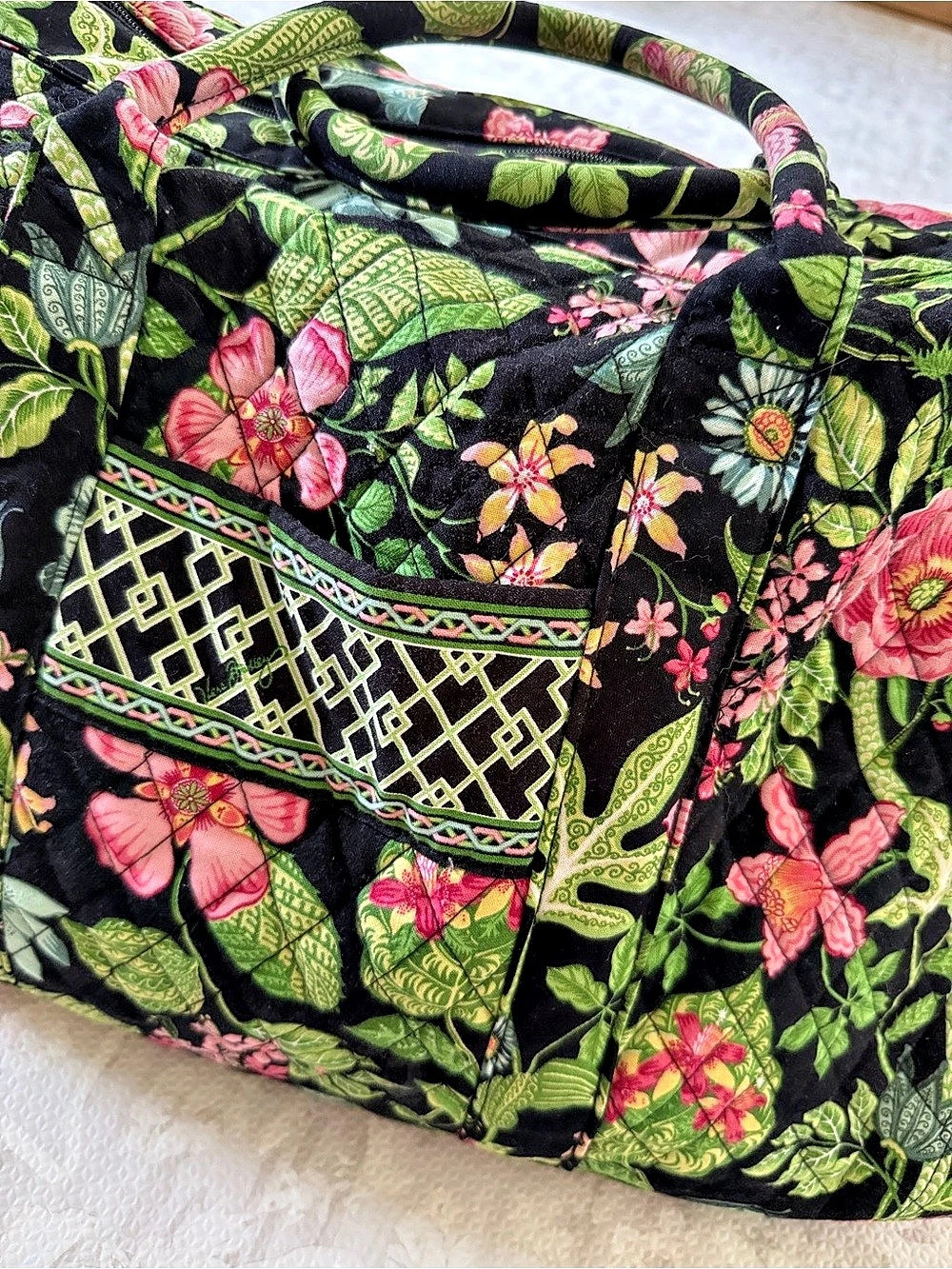 Vera Bradley Tote Shoulder Bag Botanica - Picture 5 of 9